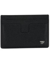 Tom Ford - Small Grain Leather Card Holder - Lyst