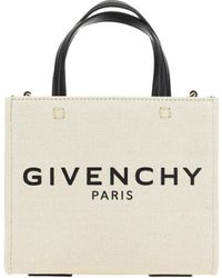 Givenchy - Logo-print Mini Canvas Tote Bag - Lyst