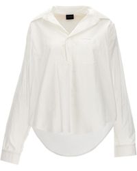 Balenciaga - Crumpled Effect Shirt Camicie Bianco - Lyst
