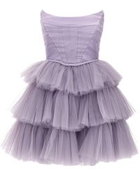 19:13 Dresscode - Abito Tulle Balze Dresses Purple - Lyst