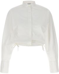 Ferragamo - Cropped Shirt Camicie Bianco - Lyst