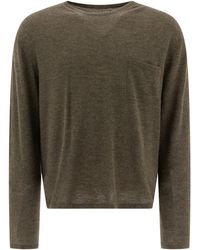 Acne Studios - Cashmere Crewneck Sweater Knitwear Verde-Uomo - Lyst