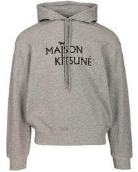 Maison Kitsuné - Sweatshirt With Hood Sweatshirts-Uomo - Lyst