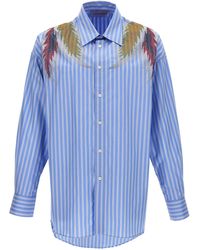 Bluemarble - Rhinestoned Stardust Stripe Shirt, Blouse - Lyst