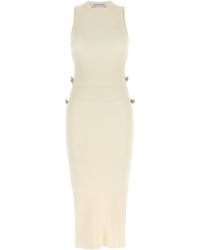 Mach & Mach - Crystal Bow Dress Abiti Bianco - Lyst