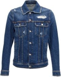 Dolce & Gabbana - Stretch Denim Jacket - Lyst