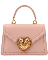 Dolce & Gabbana - Devotion Hand Bags Pink - Lyst