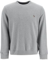 PS by Paul Smith - Zebra Logo Sweatshirt In Organic Cotton - Lyst