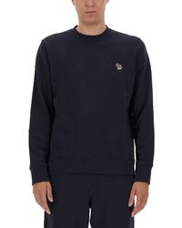 Paul Smith - Organic Cotton Zebra Crew-Neck Sweatshirt - Lyst