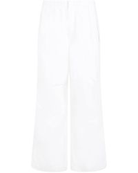 Jil Sander - Elegant Straight Leg Cotton Trousers - Lyst