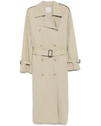 TOTEME - Cotton Blend Trench Coat - Lyst