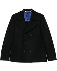 Paul Smith - Double-Breasted Peacoat - Lyst