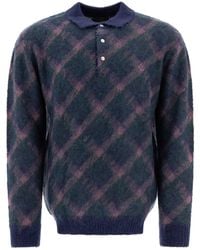 Beams Plus - Shaggy Knit Polo Shirt Polo Shirts - Lyst