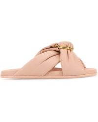 Fendi - Nappa Leather Feel Slippers - Lyst