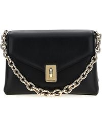Furla - Meridiana Borse A Spalla Nero-Donna - Lyst