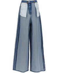 Vetements Jeans With Inside-out Effect in Blue | Lyst