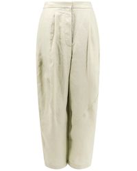 Lardini - Wide Leg Linen Trouser - Lyst