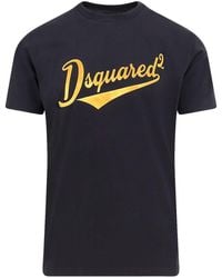 DSquared² - Short Sleeve Cotton T-Shirt With Logo - Lyst