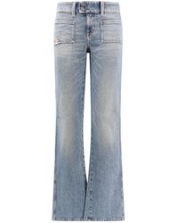 DIESEL - Cotton Jeans With Back Logo Patch - Lyst