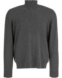 Vince - Cashmere Sweater With Half Zipper - Lyst