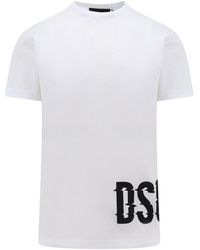 DSquared² - T-shirt girocollo in cotone - Lyst