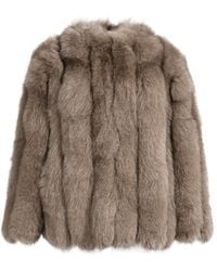 Wanan Touch - Reine Kaki Fox Fur Jacket - Lyst
