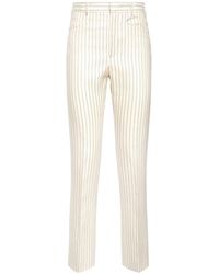 Tom Ford - Pantalone in lana e seta con motivo a righe - Lyst