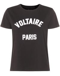 Zadig & Voltaire - T-Shirts And Polos Blacks And Greys - Lyst
