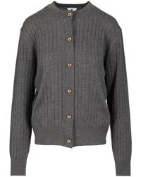 Bottega Veneta - Ribbed Wool Cardigan Knitwear-Donna - Lyst