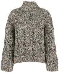 Brunello Cucinelli - Maglione A Collo Alto-Donna - Lyst