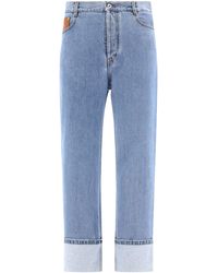 Loewe - Fisherman Turn-Up Jeans Light - Lyst