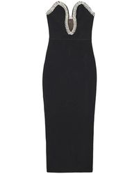 Wanan Touch - Sandy Black Dress With Slit - Lyst