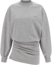 The Attico - Mélange Sweatshirt Dress Abiti Grigio-Donna - Lyst