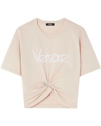 Versace - T-shirt iconica con monogramma e logo medusa - Lyst