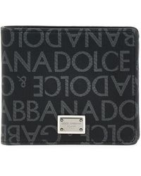 Dolce & Gabbana - Jacquard Logo Wallet Portafogli Multicolor - Lyst