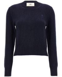 ★AMI PARIS★ Half zipper knit navy UKS633KN0022430 UKS633KN MUSINSA | AMI Half Zip Knit - Navy / UKS633KN0022430