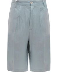 Costumein - Linen And Cotton Bermuda Shorts - Lyst