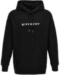 Givenchy - Flocked Logo Hoodie Sweatshirt - Lyst