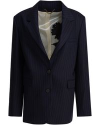 Golden Goose - Single-Breasted Pinstripe Blazer Jacket - Lyst
