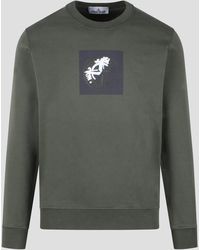 Stone Island - Industrial One Print Sweatshirt - Lyst