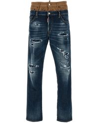DSquared² - Skinny Twin Pack Jeans Blue - Lyst