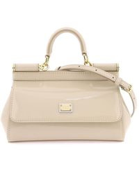 Dolce & Gabbana Nude Pink Mini Miss Sicily Bag in Natural
