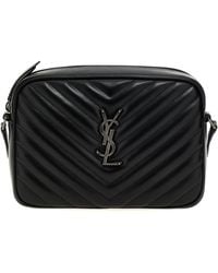 Saint Laurent - Camera Bag Lou Borse A Tracolla Nero-Donna - Lyst