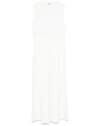 TOTEME - Midi Dresses Bianco-Donna - Lyst