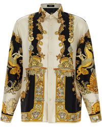 Versace - Camicia 'Coral Teater' Con Colletto Classico E Stampa All-Over - Lyst