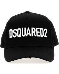 DSquared² - Cappellino in cotone con logo ricamato - Lyst