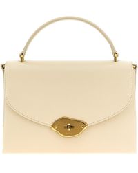 Mulberry - Lana Top Handle Borse A Mano Bianco-Donna - Lyst
