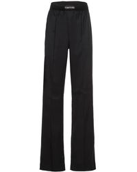 Tom Ford - Double Pin Tuck Silk Trousers Pants - Lyst