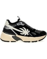Palm Angels - The Palm Runner Sneakers Bianco/Nero - Lyst