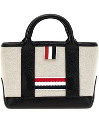 Thom Browne - Micro Tool Tote Borse A Mano Nero - Lyst
